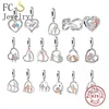 FC Jewelry Fit Original Charm Bracelet 925 Silver Dad And Daughter I Love You Bead For Making Women Birthday Father Day Berloque 1