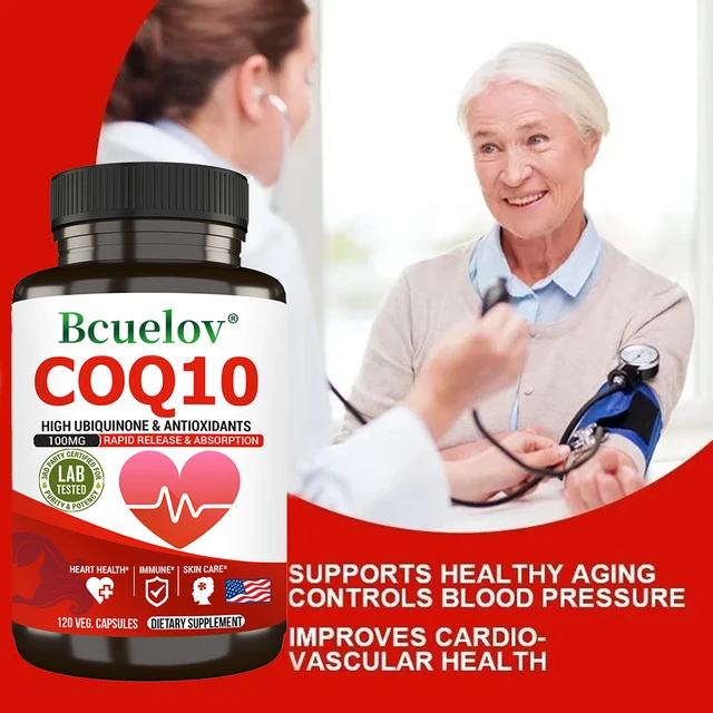 580-2d9fd6.jpg Coenzyme Q-10 Capsules - Natural Antioxidant, 100 Mg CoQ10 Capsules - Cardiovascular Health, Immune Health, Skin Care