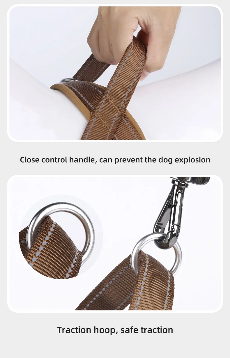 Tactical Dog Harness Escape-proof Padded Adjustable No Pull Vest_voghion.com