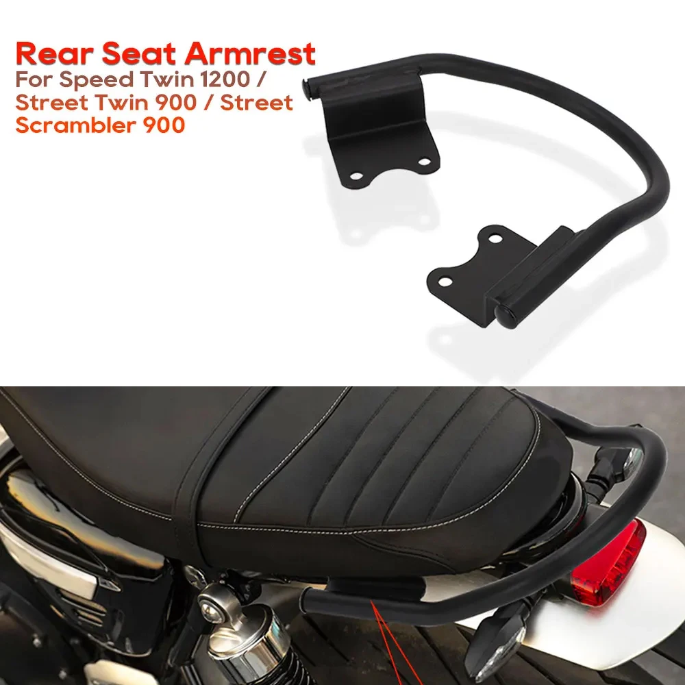 

Motorcycle Passenger Rear Seat Grab Bar Handle Seat Armrest Handle luggage Rack For Triumph Speed Twin 1200 Street Scrambler 900