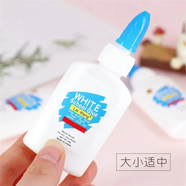 40ml Washable Liquid White Glue Student Bond Paper Crafts Diy School Office  Supply Adhesive Business Stationery - Adhesives & Glue - AliExpress