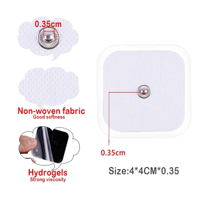 50/100PCS TENS Electrode Pads Gel Patch For Pulse Physiotherapy Massager Digital Nerve EMS Muscle Stimulator Electrode Stickers 3