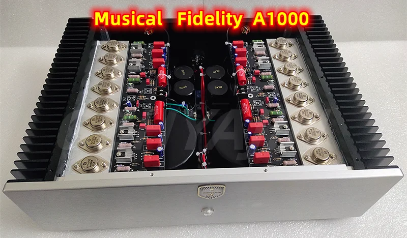 

Latest 50W*2 Reference Musical Fidelity A1000 Class A Power Amplifier ON Transistor MJ15024 25 High Power HIFI Amplifier Audio