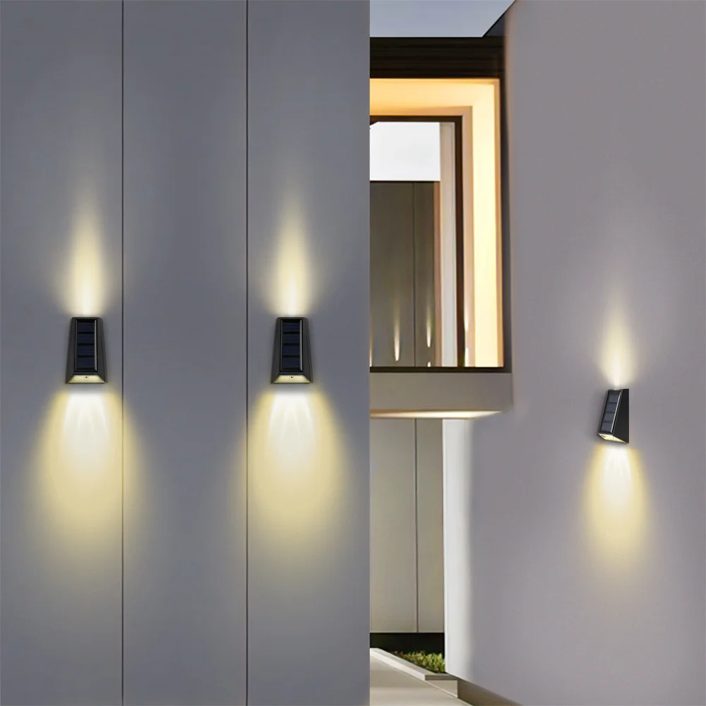 

Уличная настенная лампа на солнечной батарее, декоративный светильник для двора, ландшафта, виллы, балкона, садовая настенная уличная водонепроницаемая лампа для мойки