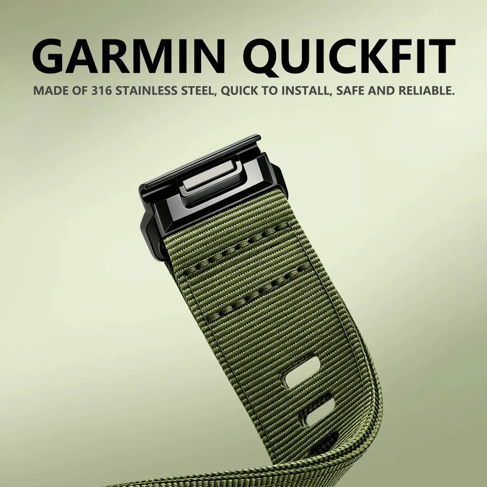 QuickFit Nylon Strap in 26mm/22mm - Premium Watch Bracelet