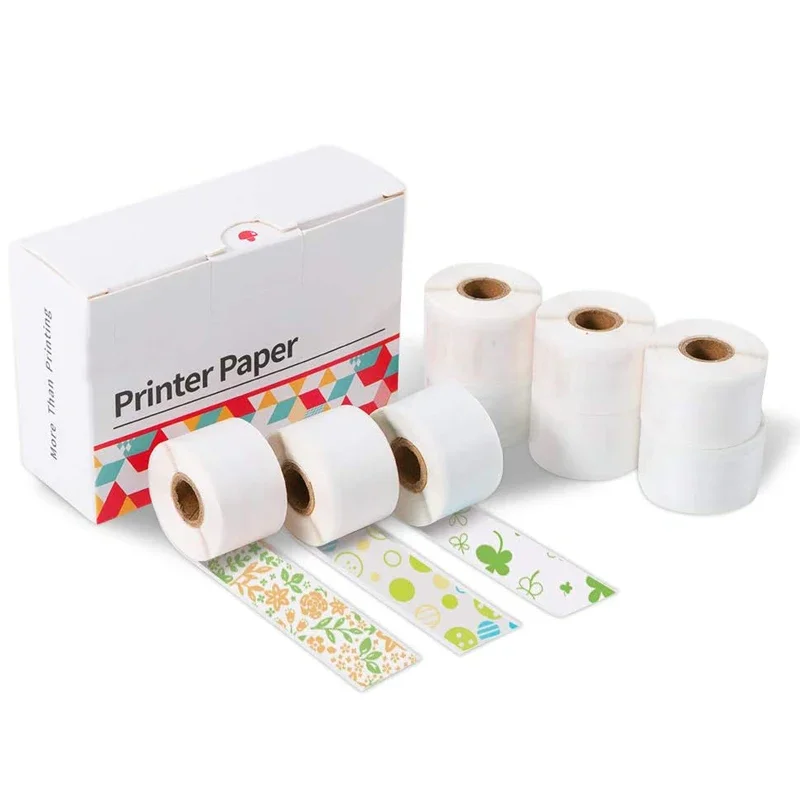 

Mini Thermal Printer Sticker Paper For Phomemo M02S Pro DIY Adhesive Sticky Notes 15mm*3.5m 3Rolls Photo Impresoras Pocket