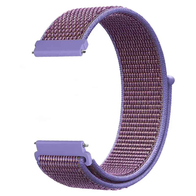 22mm 20mm Nylon Loop Strap for Samsung Galaxy Watc...