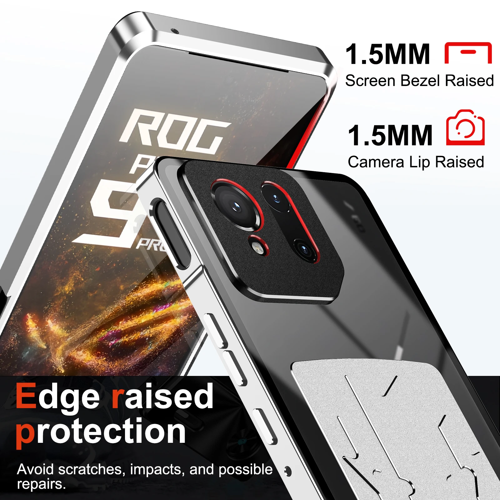 Graphene Heat Dissipation Shockproof Aluminum Phone Case