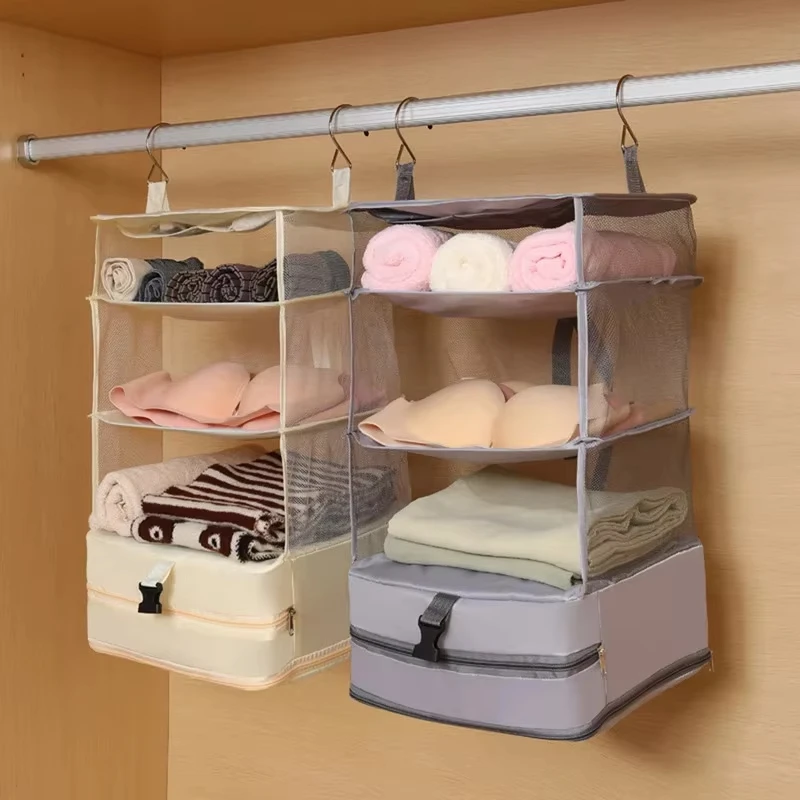 Travel Storage Bag Dormitory Wardrobe Hanging Multi Functional Clothing Underwear Socks Compression Bag