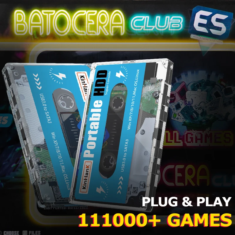 External Hard Drive Retro Games Hard Drive Video Games Batocera