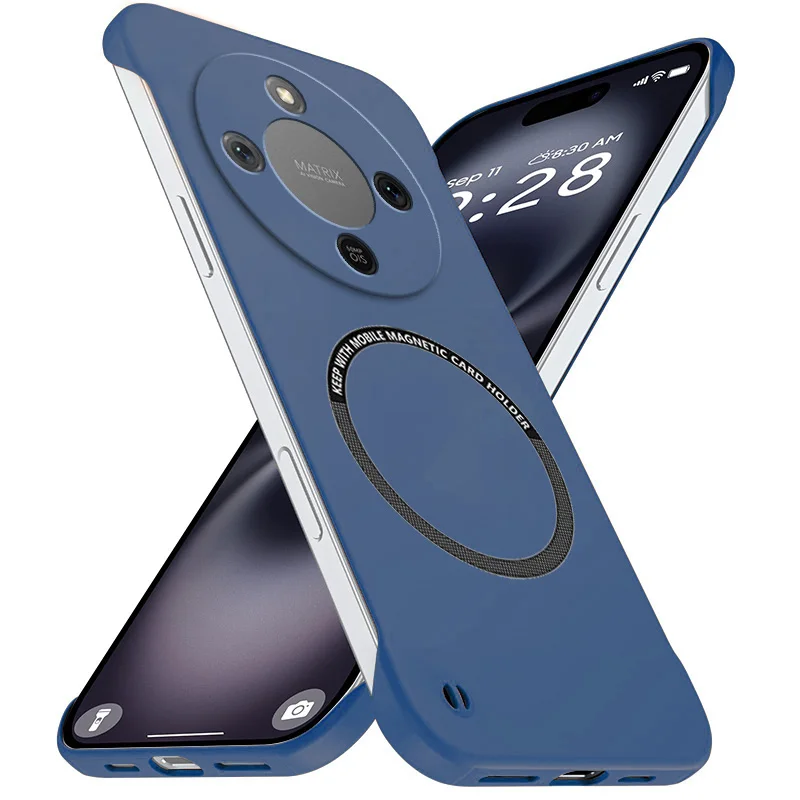 Magnetic Slim for Honor X9d HonorX9d MTN-NX1 Frameless Phone Cases Matte Anti-Scratch Hard PC Cover Borderless Shockproof Armor - Image 3