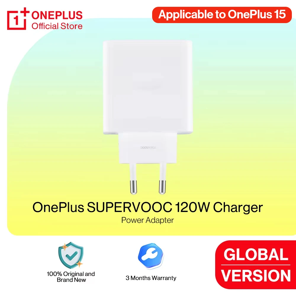 מטען מקורי OnePlus SUPERVOOC 120W ל-OnePlus 15 13 13r 12 11 Nord 5 4 Nord CE 5 CE 4 Lite Pad 3 2