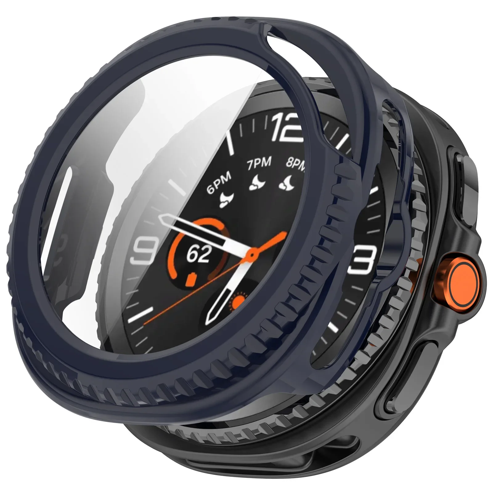 Premium Tempered Glass Smartwatch Protector Case - Universal Design