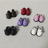 3.8CM Labubu Shoes Hand-made Casual Wear Multi Colours Doll Leather Shoes for for 15/17cm Doll Outfit Labubu Doll Accessories 1