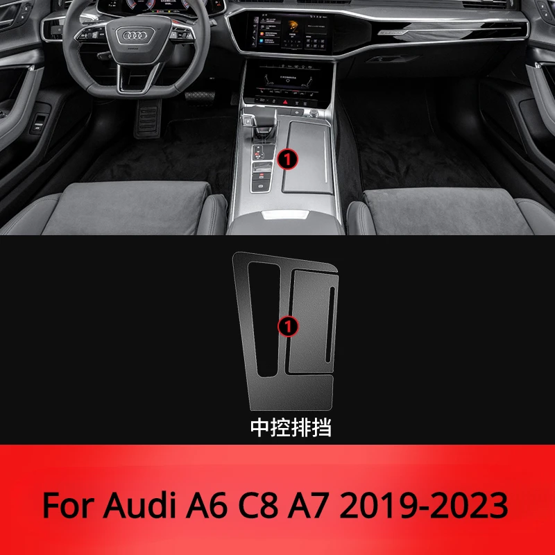 For Audi A6 C8 A7 2019-2023 Gearbox Panel Center Console Car Interior  Protective Film TPU Transparent Anti-Scratch Accessories - AliExpress