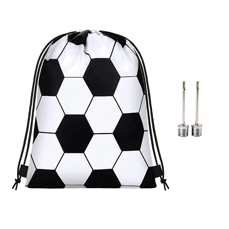 Soccer Ball Drawstring Bag with Ball Pump Needles Football Backpack