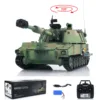 Tongde M109A2 RC 1/16 Military Battle Tank Model Self-propelled Howitze RTR Infantry Fighting Vehicle Light Sound Smoking Toy 5