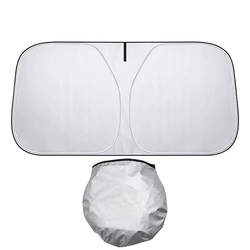 

Sun Visors Foldable Sunshade Auto Front Window Sunscreen Practical Car Windshield Sun Shade Covers For Tesla Model 3 And Model Y