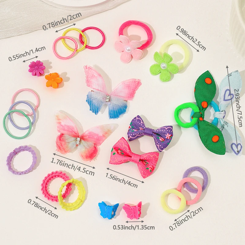 555pcs Girls Hair Accessories Set Colorful