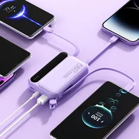 500000mAh Power Bank Large Capacity 4 In1 Cables Intelligent Digital Display Light Portable Powerbank For iPhone Huawei Xiaomi - Image 4