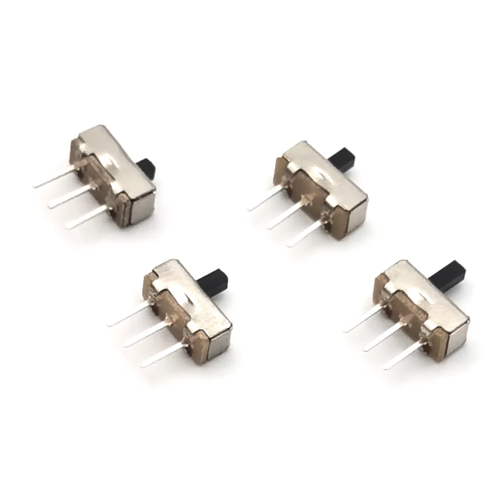 길이:2MM/3MM/4MM/5MM SS12D00 인터럽터 온오프 미니 슬라이드 스위치 3핀 1P2T 2 위치 고품질 토글 스위치 핸들