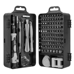 Precision Screwdriver Set with Magnetic Bits - Professional Electronics Repair Kit (GRAY)