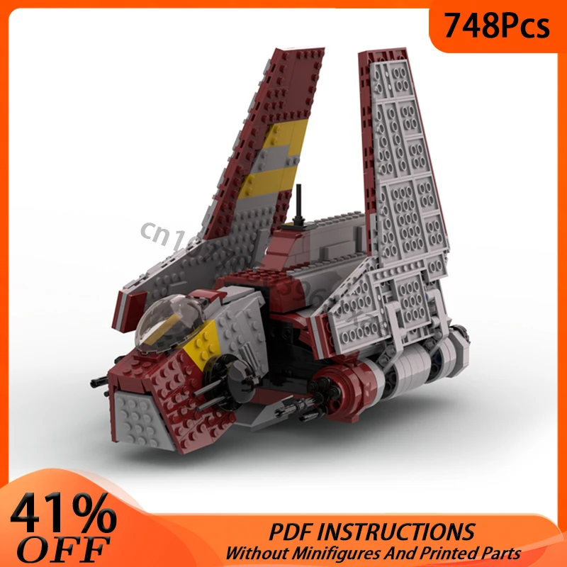 

NEW Nu class Attack Shuttle Republic Version MOC Building Blocks Model SpaceShip Battle Fighter Brick Children Toy Birthday Gift