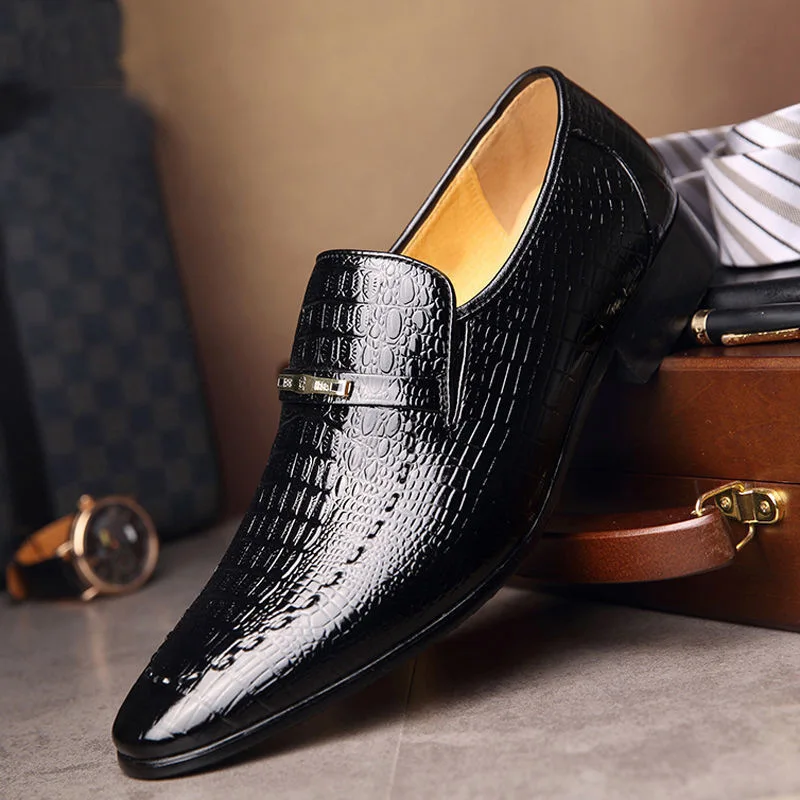 Luxury Men's PU Leather Dress Shoes for Business and Weddings 14 undefined