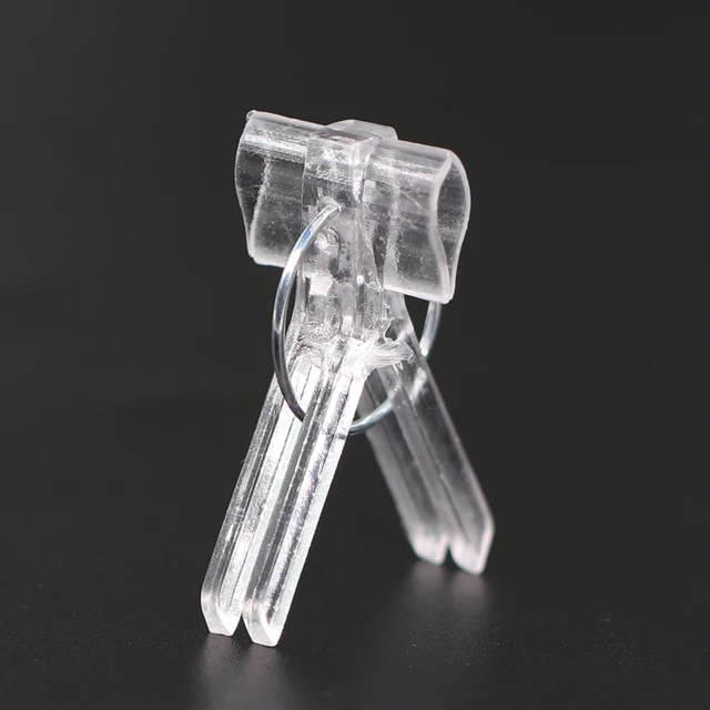 20-100 Ppc 15X30 Mm Átlátszó Oltási Klipek Műanyag Szerelvénybilincs Az Oltott Palántákhoz Uborka Görögdinnye-Tartókhoz - Image 3
