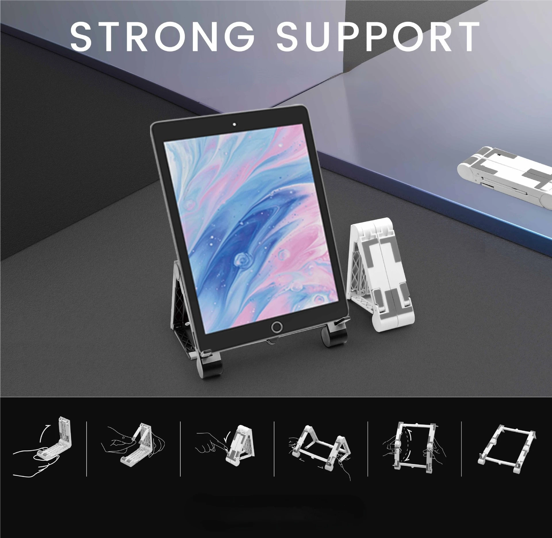 

Newly Universal Laptop Stand Cooling Bracket for Notebook Macbook Pro Air IPad Pro Foldable Holder Mount for Ipad Phone Laptop