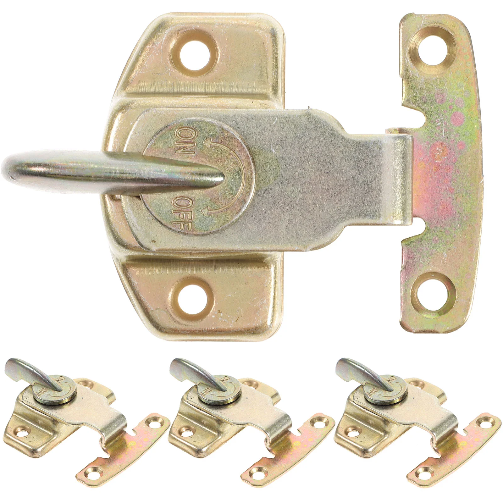 

4 Sets Spring Metal Dining Table Lock Connectors for Conference Tables Iron Latches Hardware
