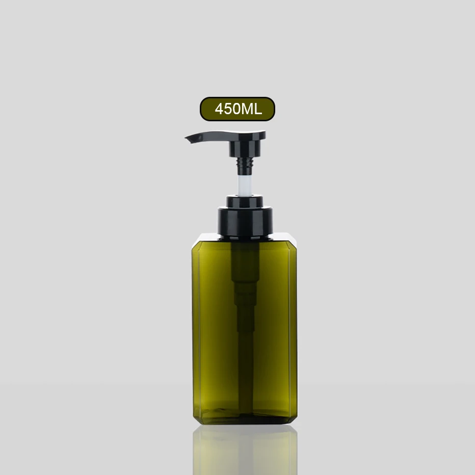 1000ml Square Refillable Pump Bottle for Shampoo, Conditioner, and Body Wash