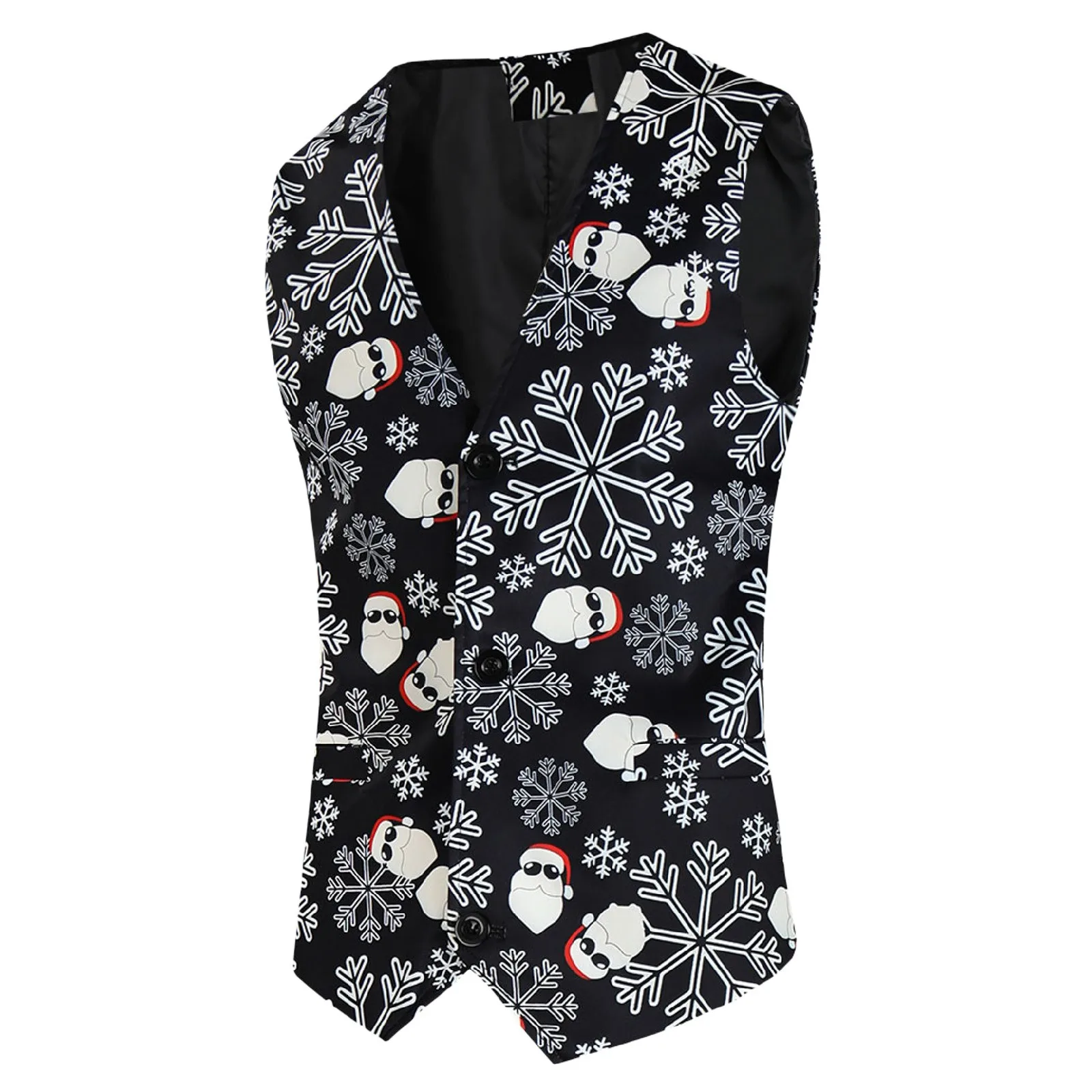 

Мужской жилет с карманами и V-образным вырезом, на пуговицах