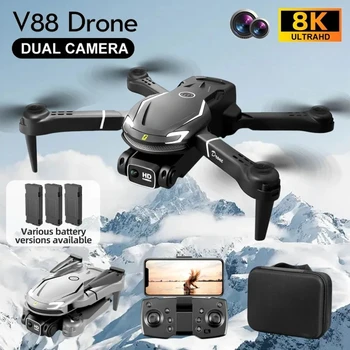 Nuovo Mini Drone V88 5G 8K Professionale 4K HD per Fotografia Aerea, Aeromobile Telecomandato Pieghevole, Quadricottero Giocattolo, Regalo 2026