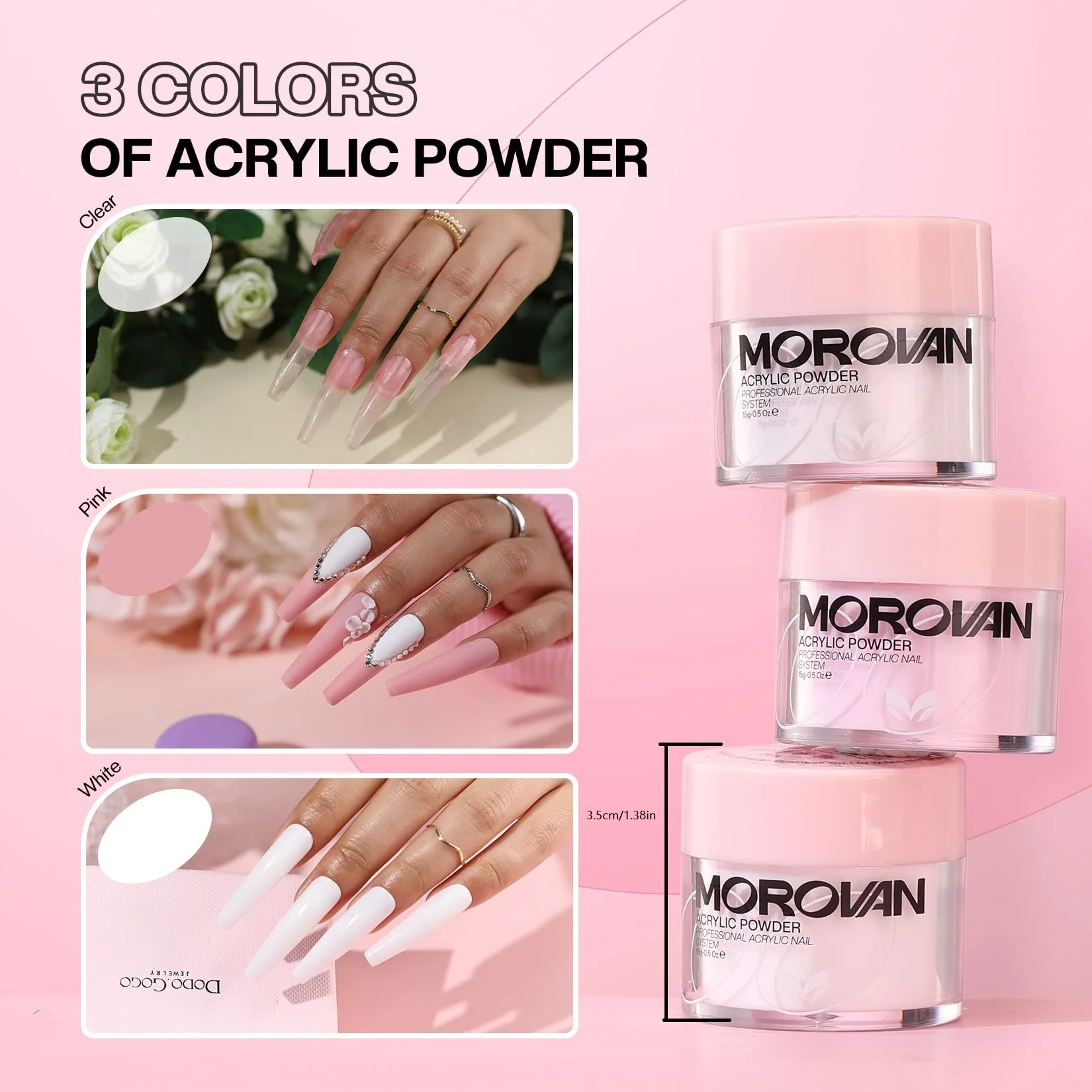 10pcs Nail Extension Kit Pink White Clear Nude Shades Perfect for Engraving Great for Beginners Girls Women No Lamp Needed Nail Kit