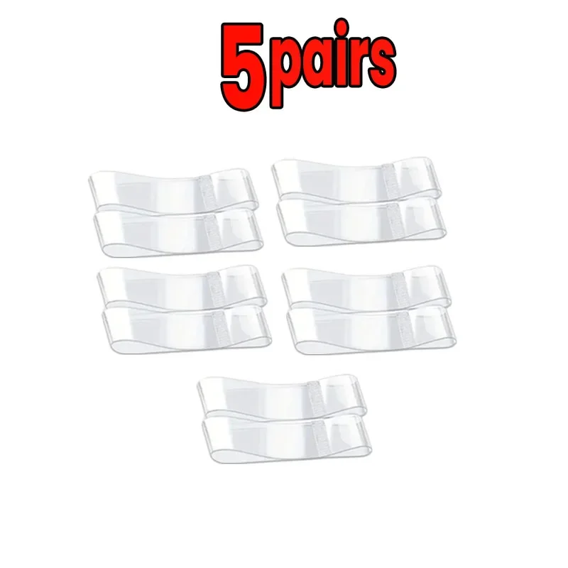 Yueser Cinghie Scarpe Trasparenti, 20 Paia Cinghie Per Scarpe Tacchi Alti Antiscivolo Rimovibili Trasparenti,Tacchi Alti Accessori Per Scarpe - Foto 3