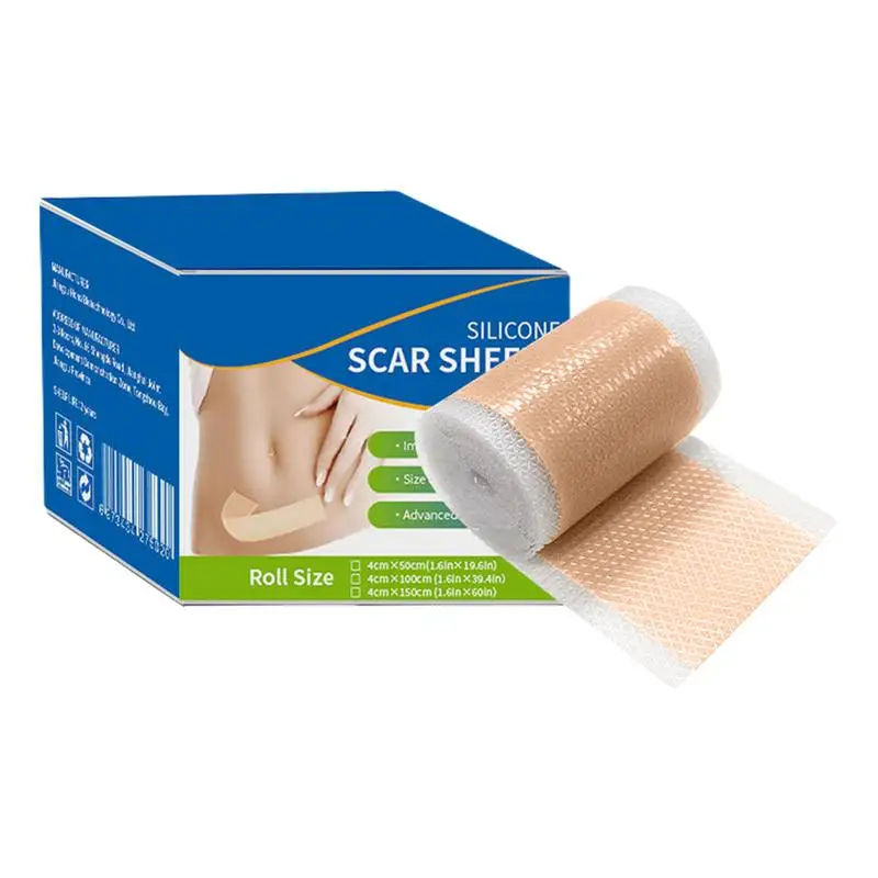 Waterproof Silicone Scar Sheets Medical Grade HypoallergenicSilicone Scar Tape For C-Section Keloid Burn