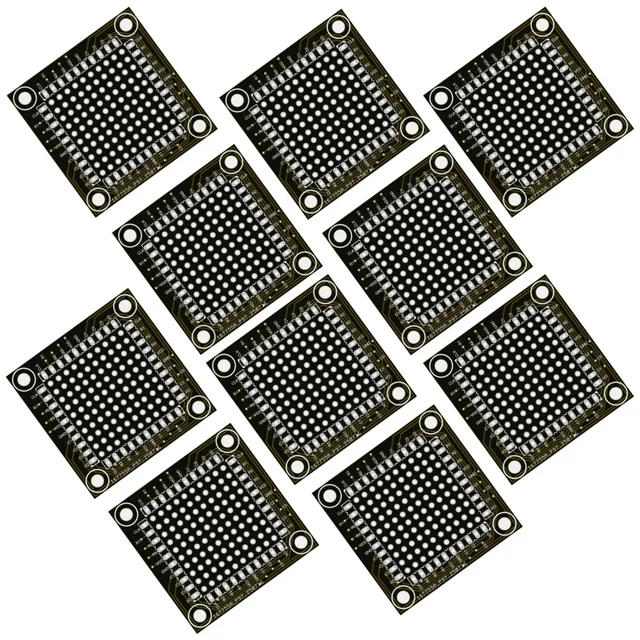 40x40mm Size Prototype Board Double Side Prototype DIY Universal Printed Circuit PCB Board Protoboard(Pack of 10)