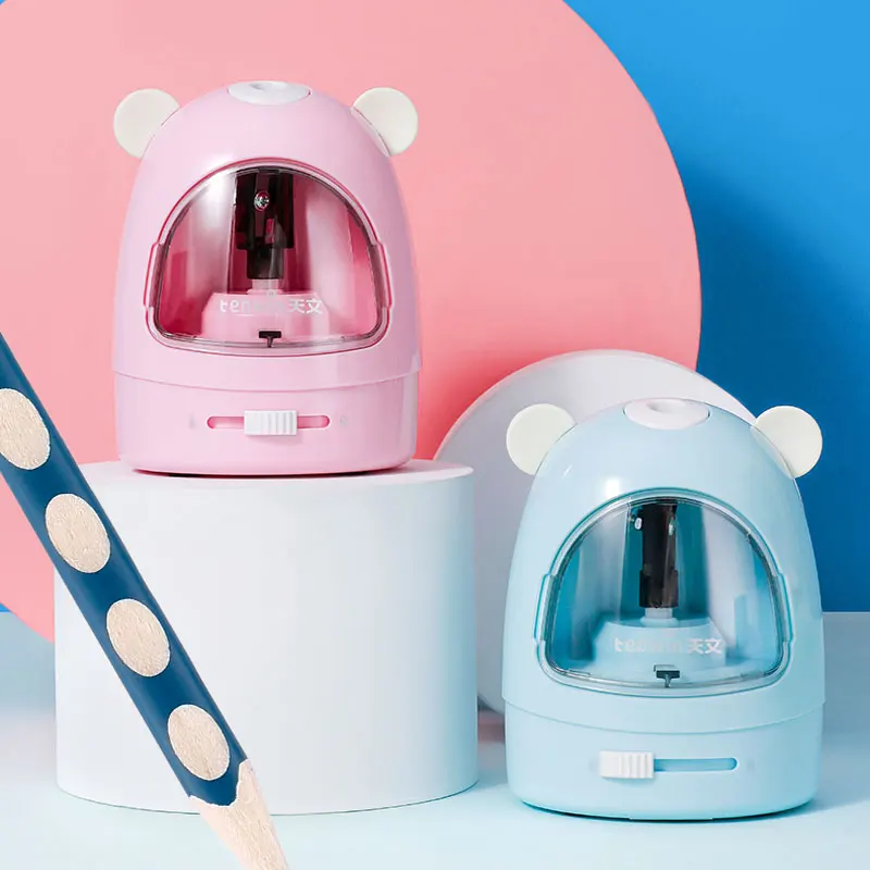 

TENWIN 5 Colors Cartoon Electric Pencil Sharpener Mechanical Sharpeners Automatic School Supplies Children's Cute Stationery