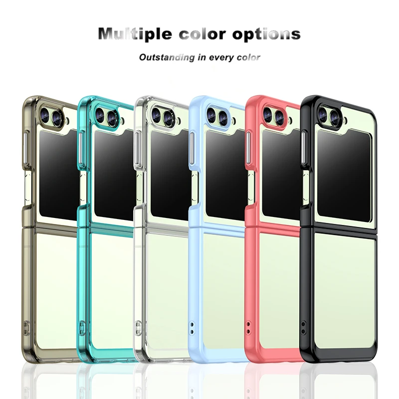 Per Samsung Galaxy Z Flip 5 Custodia Per Samsung Z Flip 5 Custodia In Silicone Trasparente Di Lusso Custodia In Silicone Tpu Galaxy Z Flip 5 Cover