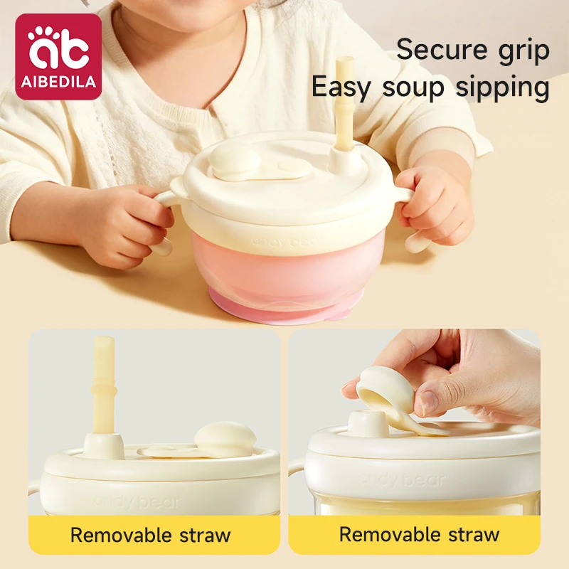 일정한 온도 유지 기능이 있는 이유식 그릇, 영용 쌀 시리얼 특수 식기, 용