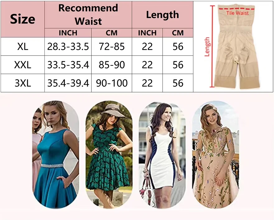 Description Picture 3 of itemHigh Waist Shaper Short Safety Pants Bodice Pants Women Under Skirt Leg Shaper Stomach Slim Shaping Panties Bodice Underwear