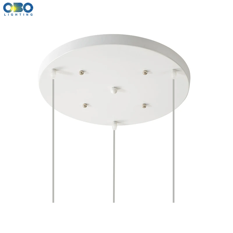 Ceiling Plate Iron Pendant Lamp Bases DIY 2/3/4/5 holes 25cm/30cm/40cm/50cm Straight/Round