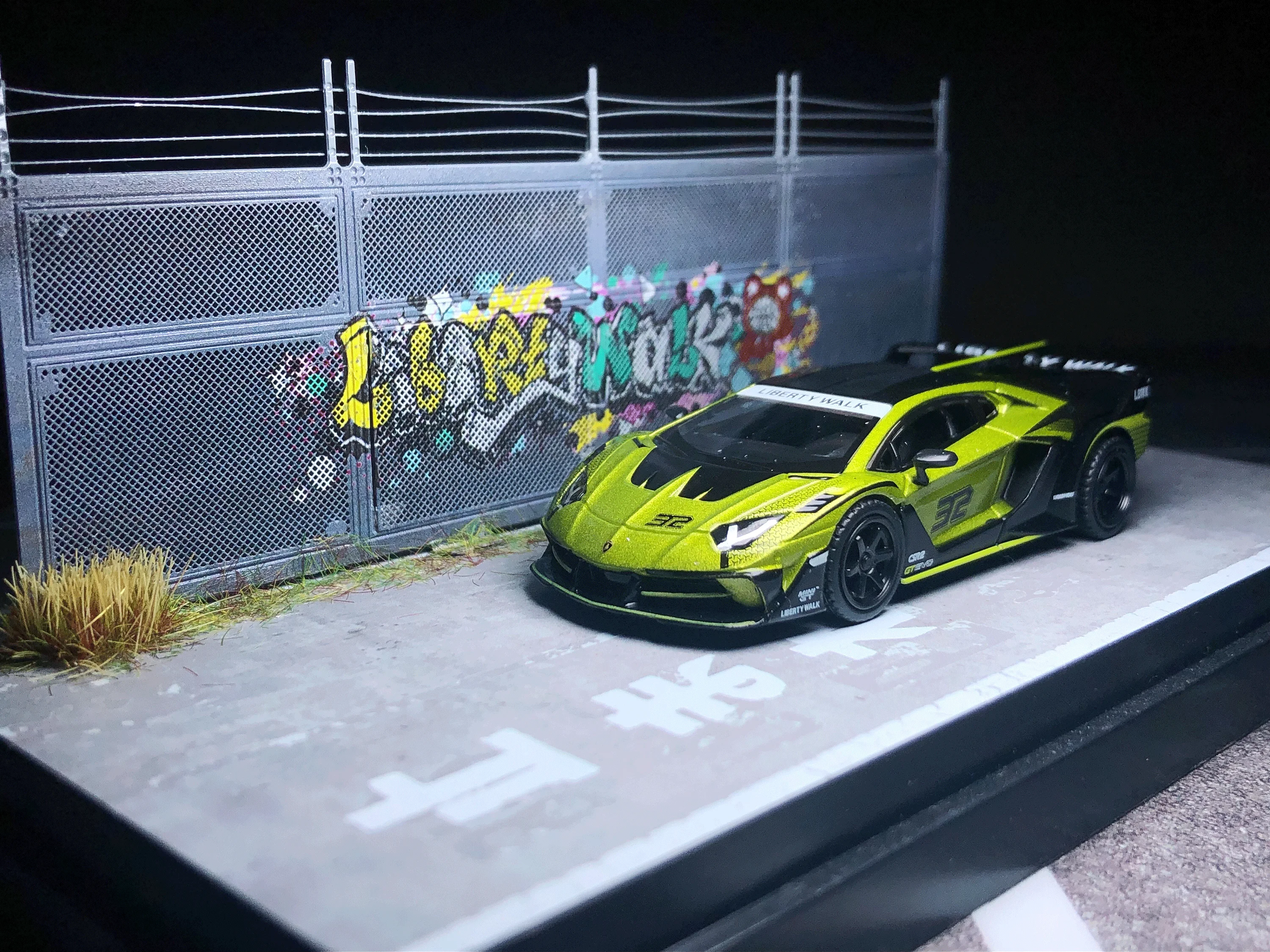 

Мини GT LB-силуэт, работает, апутан GT EVO, лайм #605 ~ 1/64, литые модели автомобилей, коллекция, ограниченный выпуск, хобби-игрушки