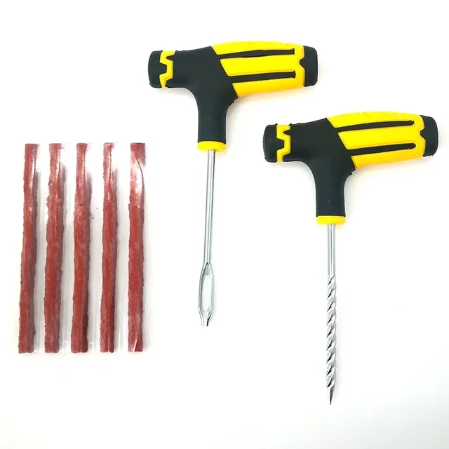 Car Tire Repair Tool Tyre Puncture Plug Tools Tire Repair Kit Studding Tool Set Auto Bike Tubeless Tire