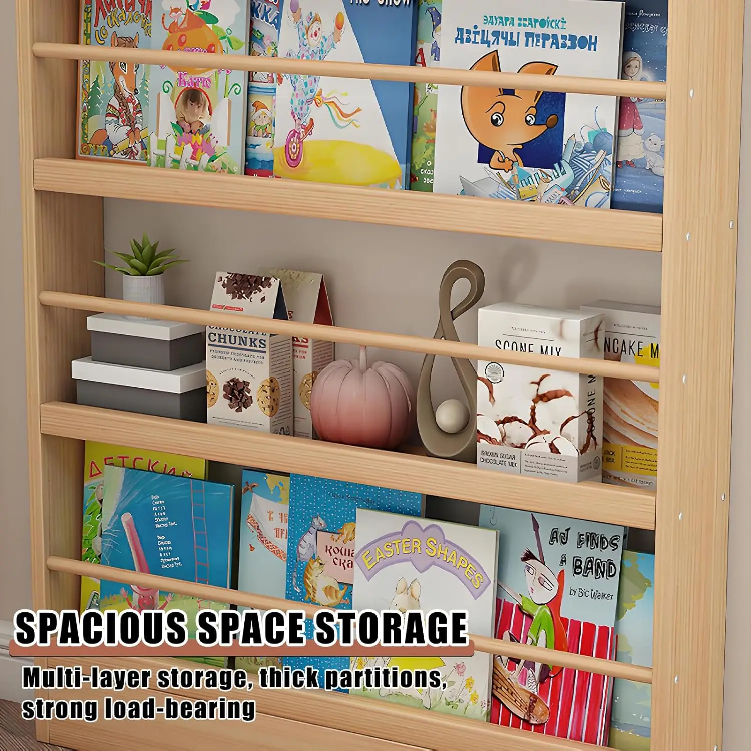behind door bookshelf,Toddler Bookshelf,Storage Cabinets,Organizer for Toys and Books,Storage rack with perforated board,for 6