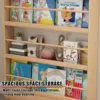 behind door bookshelf,Toddler Bookshelf,Storage Cabinets,Organizer for Toys and Books,Storage rack with perforated board,for 6