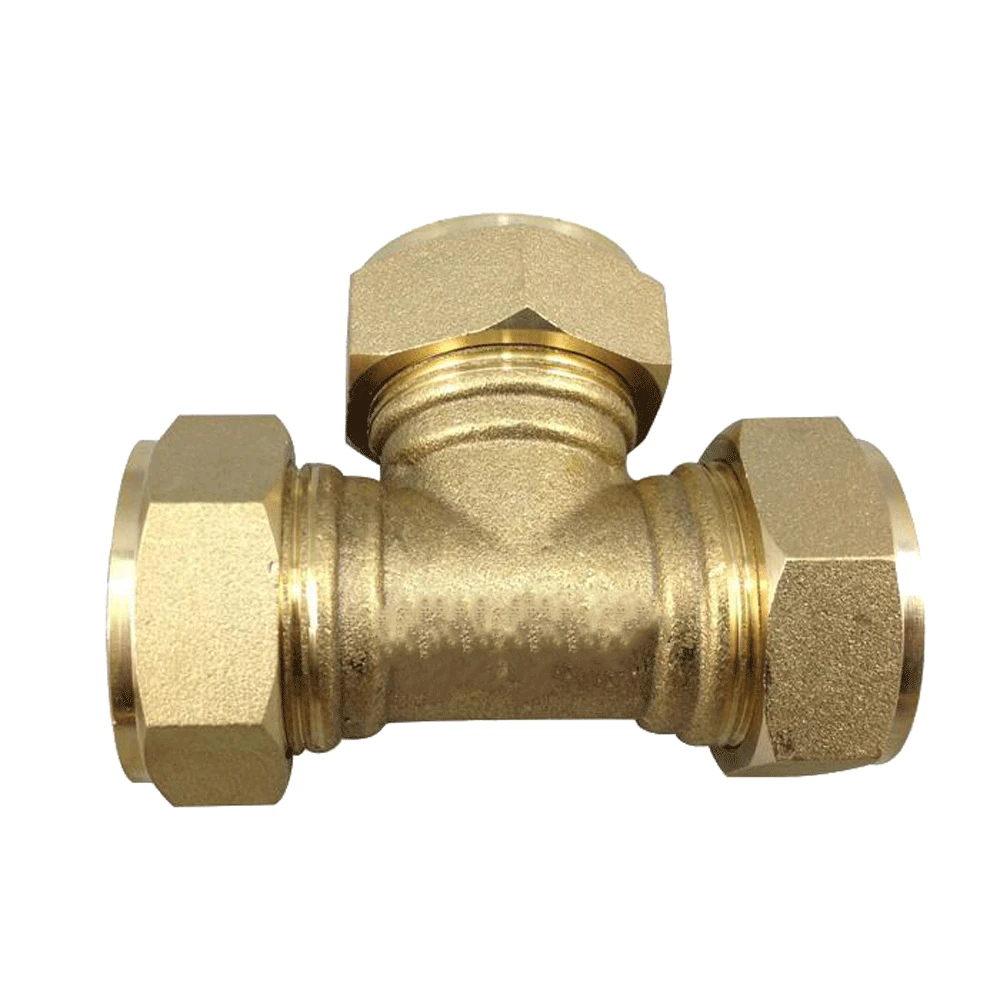 Compression Fitting For 22mm Tube Brass Ferrule Union Bspp Male