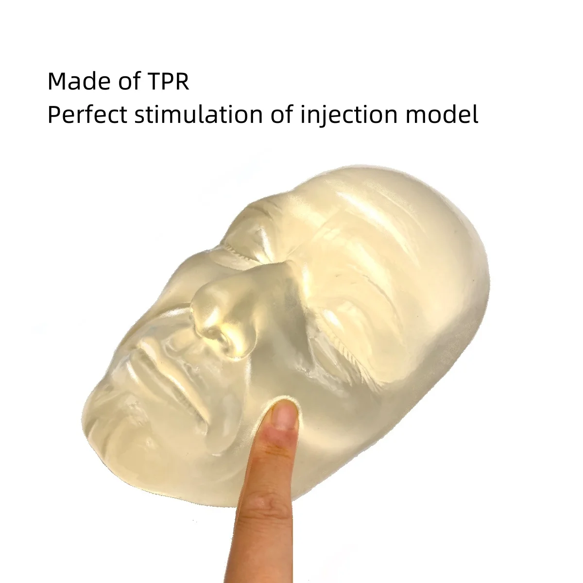 Transparent Silicone Male Injection Mannequin Training Model Applied in Aesthetics Training for Esthetician 3