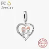 FC Jewelry Fit Original Pan Charms Bracelet Real 925 Silver Friends Are The Family We Choose Bead For Making Women Berloque 1